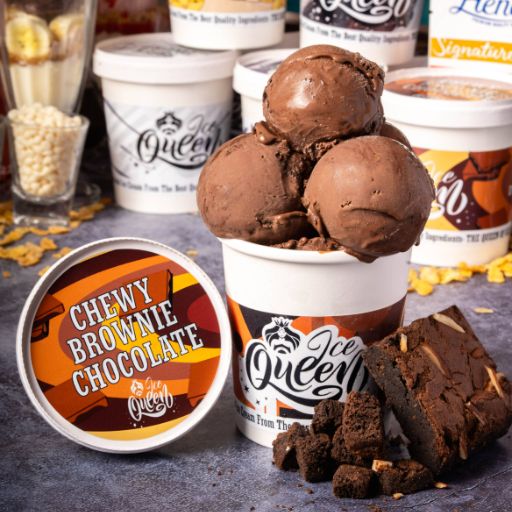 Chewy Chocolate Brownie Ice Cream