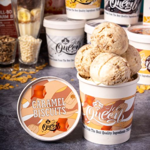 Crunchy Caramel Biscuit Ice Cream