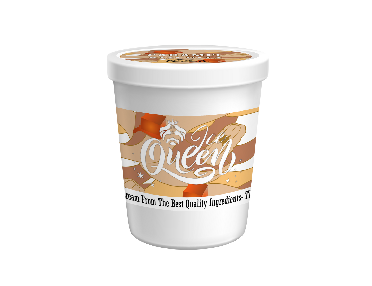 Caramel Biscuit Ice Cream (1 Quart)