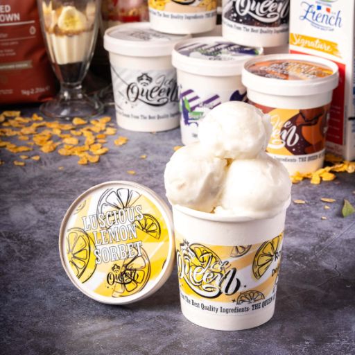 Luscious Lemon Sorbet Ice Cream
